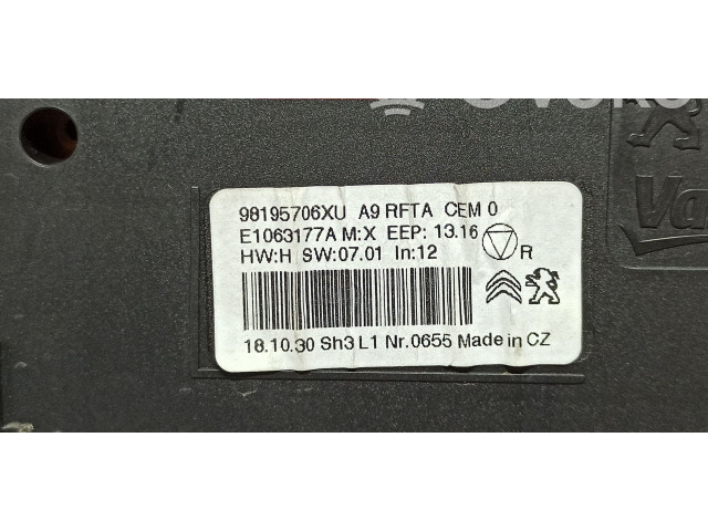 Блок управления климат-контролем 9819570680, 98195706XU Peugeot 2008 II