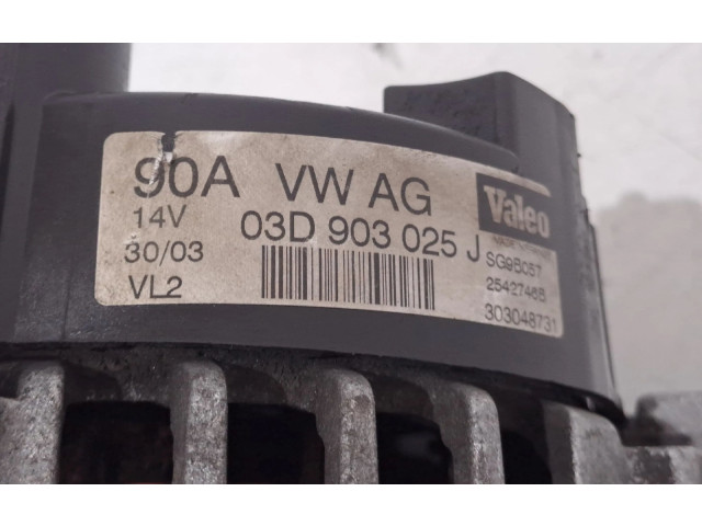 Генератор 03D903025J, VALEO   Audi A8 S8 D2 4D      