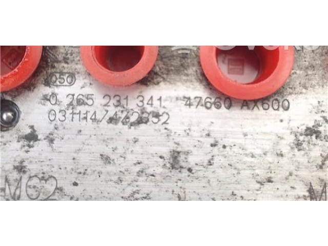 Jednotka ABS 47660AX600, 265231341 Nissan Micra C+C 2003