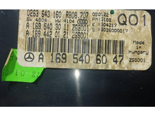 Панель приборов A1695406047   Mercedes-Benz A W169       