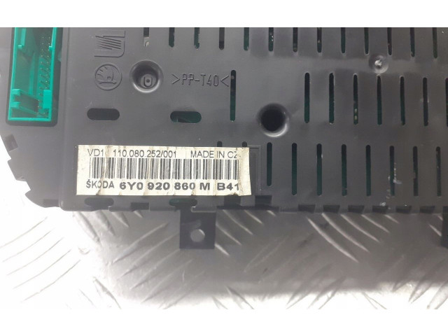 Панель приборов 6Y0920860 Skoda Fabia Mk1 (6Y)
