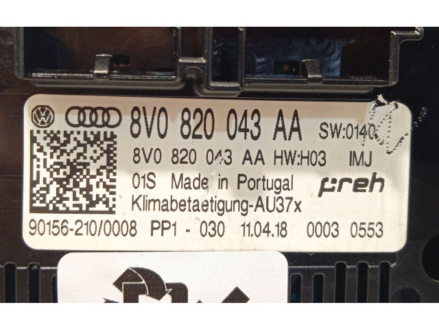 Блок управления климат-контролем 8V0820043AA, 8V0820043AIMJ Audi Q2
