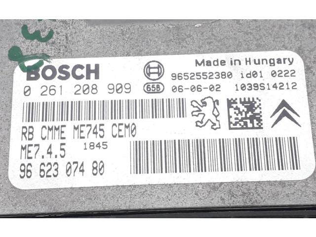 Блок управления двигателем ECU 9662307480 Peugeot 307 CC