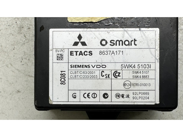 Блок управления 8637A171, 5WK45103I Mitsubishi Colt