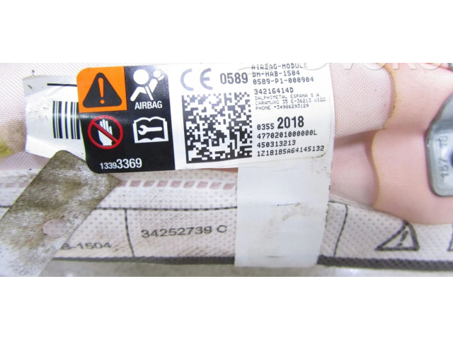Боковая подушка безопасности 34216414D Citroen C3 Aircross
