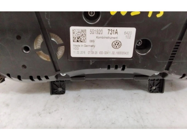 Geschwindigkeitsmesser Cockpit 5Q1920731A Volkswagen Golf VII