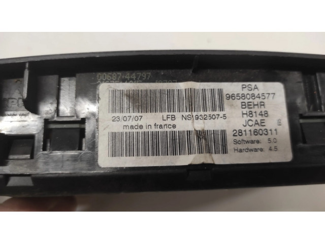 Блок управления климат-контролем 9658084577, 281160311   Citroen C4 I