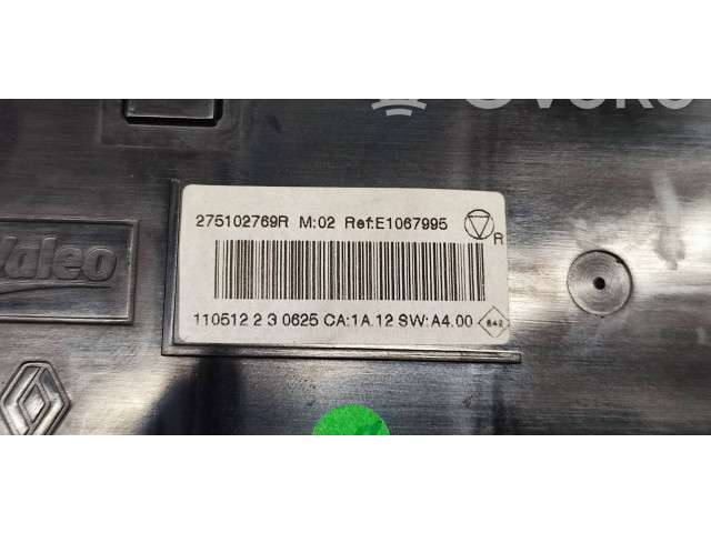 Блок управления климат-контролем 275102769R, E1067995   Renault Scenic III   Grand scenic III