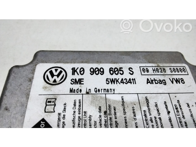 Блок подушек безопасности 1K0909605S Skoda Octavia Mk2 (1Z)