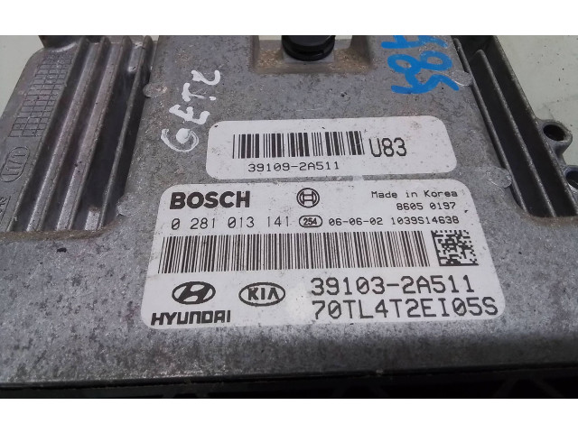 Блок управления двигателя 391092A511, 391032A511 Hyundai Getz