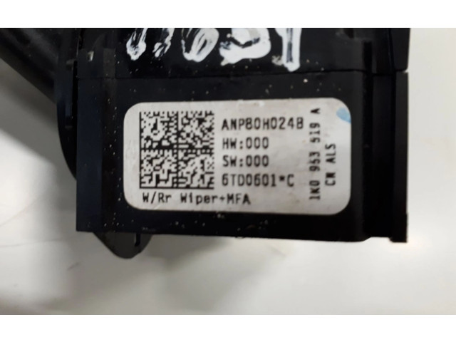 Переключатель дворников 1K0953519A   Volkswagen Golf Plus