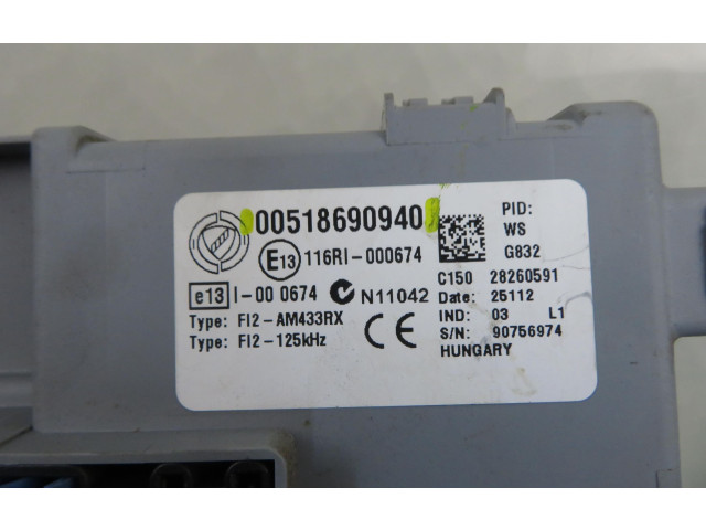 Řídící jednotka 00518690940, 51926687 Fiat Punto (199) 2012