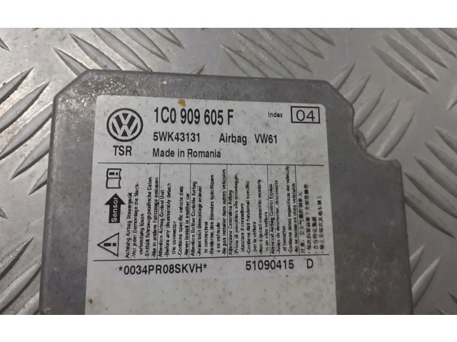 Блок подушек безопасности 1C0909605F   Skoda Fabia Mk2 (5J)