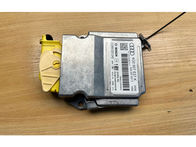 Блок управления надувных подушек 4G0907637K, 4G0907637F Audi A6 S6 C7 4G