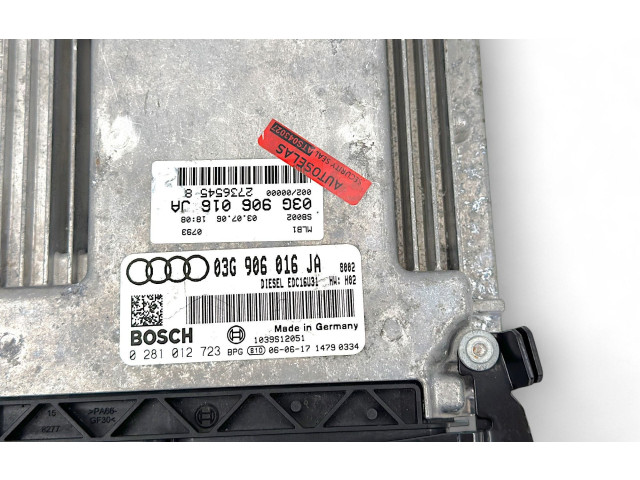 Блок управления двигателя 03G906016JA, 0281012723 Audi A4 Allroad