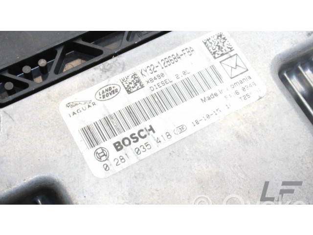 Блок управления двигателя 0281035418, KY3212B684FBA Jaguar F-Pace