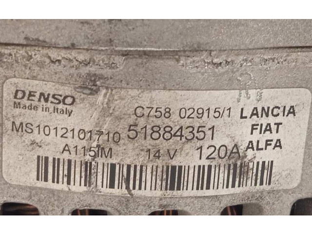 Генератор 51884351, MS1012101710 Alfa Romeo Giulietta