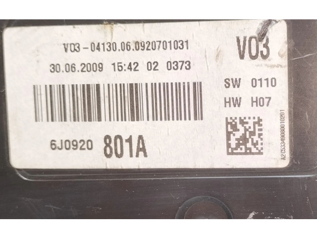 Přístrojová deska Seat Ibiza IV (6J,6P) 2009 6J0920801A, A2C53349080