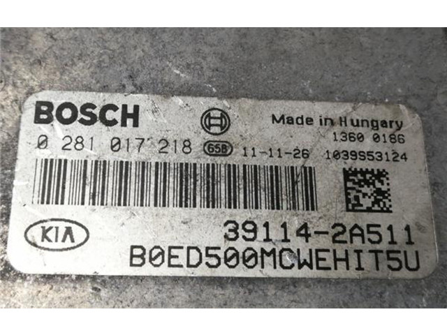 Другие блоки управления / модули 391142A511, 0281017218 KIA Pro Cee'd I
