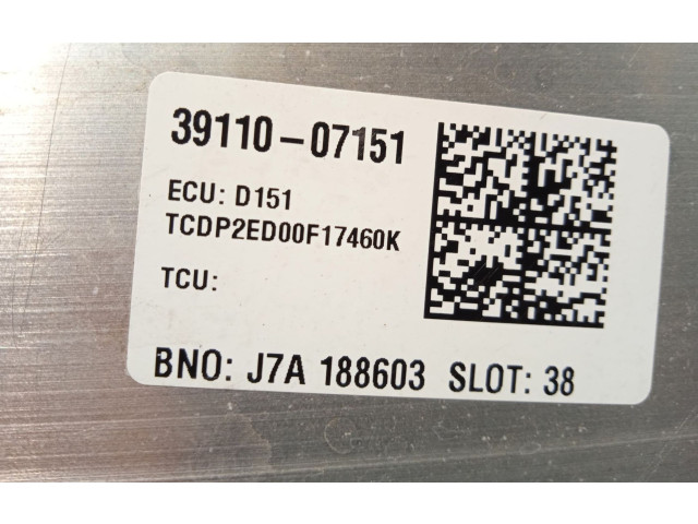 Блок управления двигателя 3911007151, 3919907020 KIA Ceed