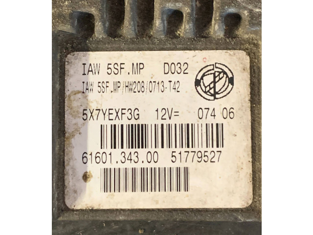 Блок управления двигателем Блок управления 51779527, 6160134300 Fiat Albea