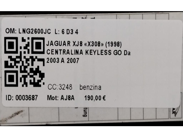 Блок управления LNG2600JC, AJ8A Jaguar XJ X350