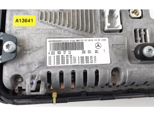 Přístrojová deska Mercedes-Benz S W222 2015 A2229005712, A2229007611