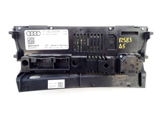 Блок управления климат-контролем 8T1820043AN, E2-A1-38-3 Audi A5 8T 8F