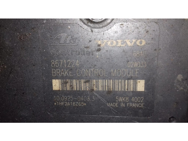 Блок АБС 8671224, 08671225   Volvo  S60  2001-2004 года