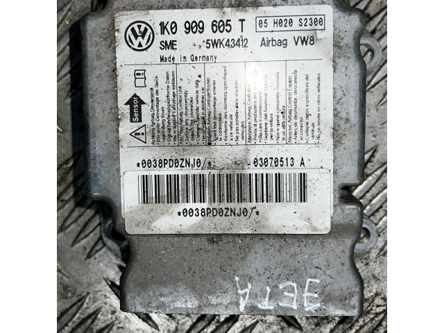 Блок подушек безопасности 1K0909605T, 5WK43412 Volkswagen Jetta V