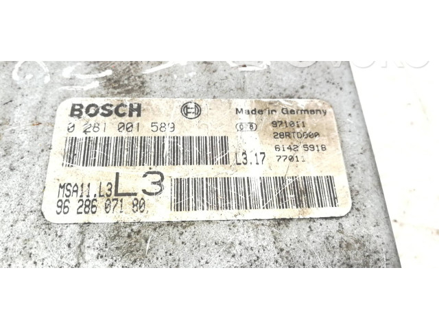 Блок управления двигателя 9628607180, MSA11L3   Citroen XM