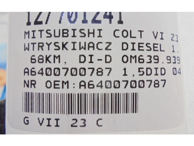 Форсунка A6400700787, A6400700787 Mitsubishi Colt