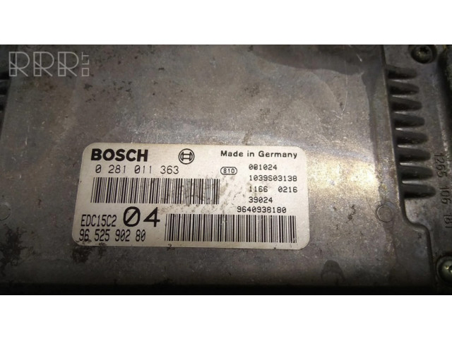 Řídící jednotka 0281011363, 9652590280 Citroen C8 2004