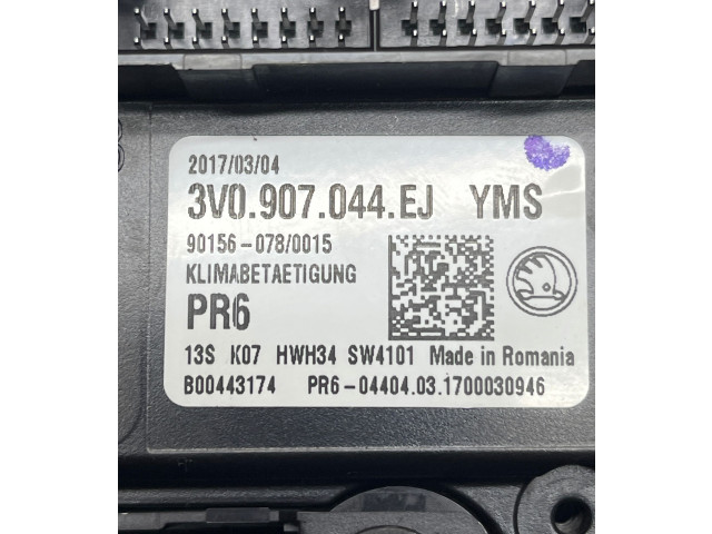 Блок управления климат-контролем 3V0907044EJ, B00443174   Skoda Superb B8 (3V)