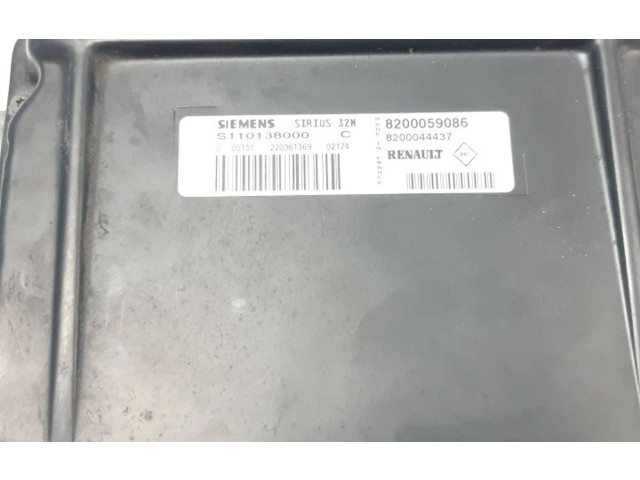 Блок управления двигателя 8200059086, 8200044437   Renault Twingo I