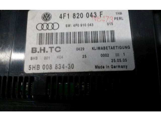 Блок управления климат-контролем 4F1820043F, 4F1820043F Audi A6 S6 C6 4F