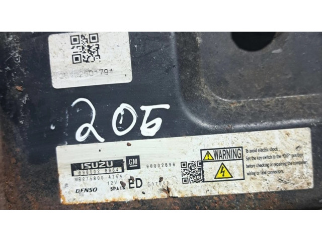 Блок управления двигателя MB2758004764, 98002896   Opel Corsa D