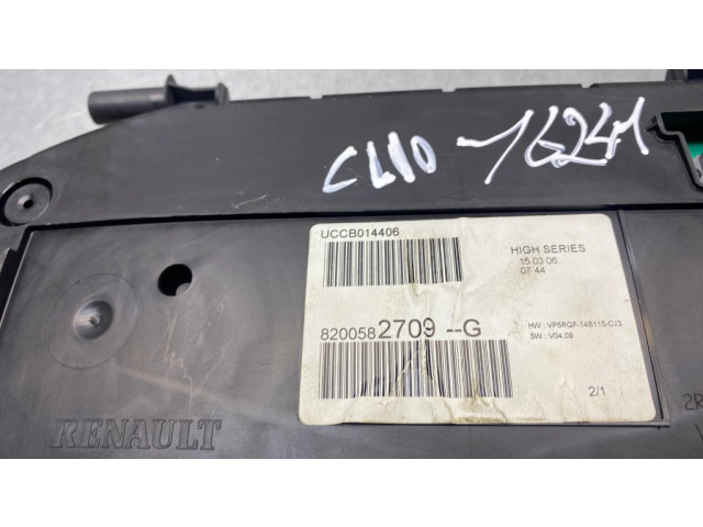 Панель приборов 8200582709, 2RPF10A855A   Renault Clio III       