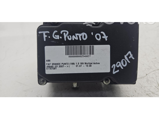 Pojistková skříňka Блок ABS 51787091   Fiat Punto (199) 2007