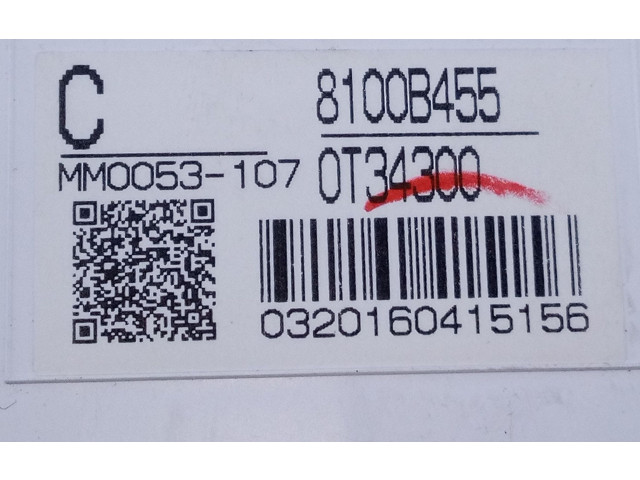 Панель приборов 8100B455, E3-A2-18-4 Mitsubishi ASX