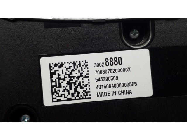 Блок управления климат-контролем 39028880, 545290509   Chevrolet Cruze II