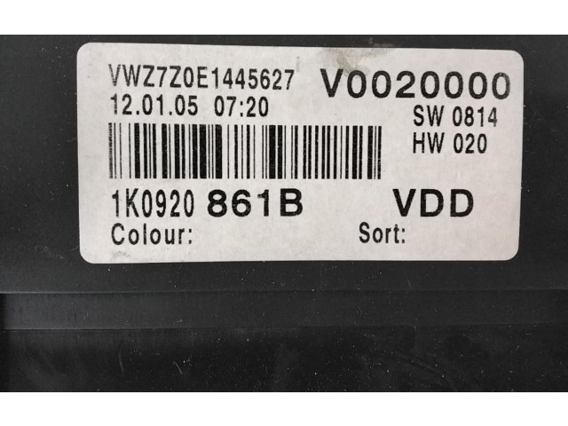 Панель приборов 5M0920870EX, 5M0920870EX Volkswagen Golf Plus