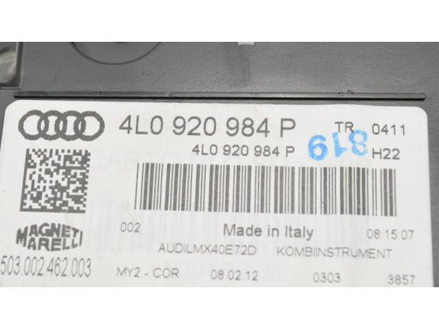 Přístrojová deska Audi Q7 4L 2012 4L0920984P