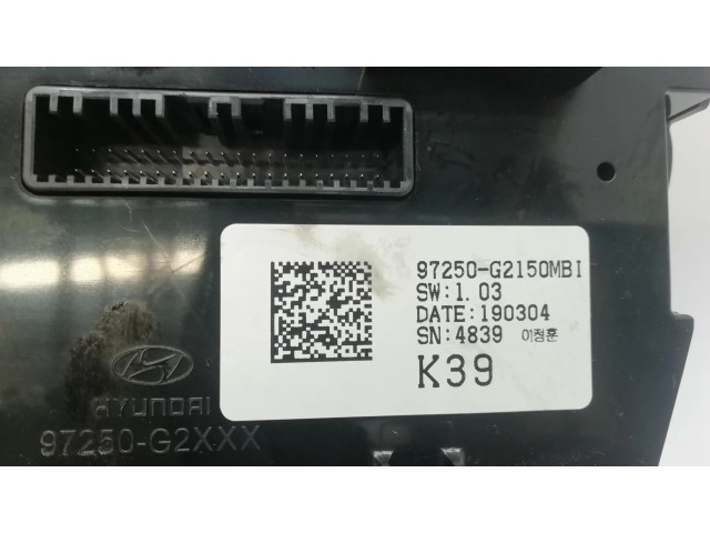 Блок управления климат-контролем 97250G2150MBI Hyundai Ioniq