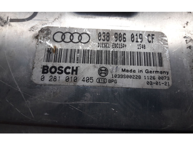 Блок управления двигателя 0281010405   Audi A4 S4 B6 8E 8H