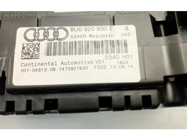 Панель приборов 8U0920930E Audi Q3 8U