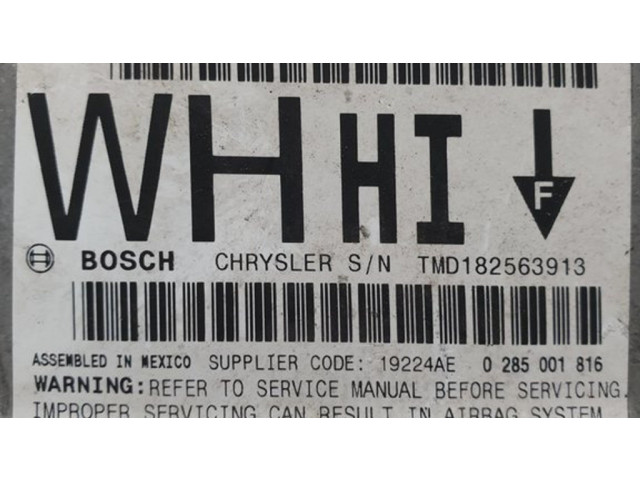 Блок подушек безопасности 04606938AD, 0285001816   Jeep Grand Cherokee (WK)