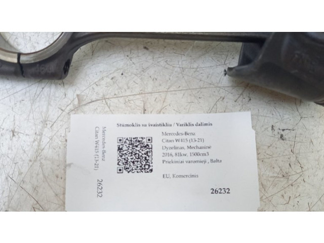 Píst 07657H   Mercedes-Benz Citan W415  pro naftový motor 1.5  