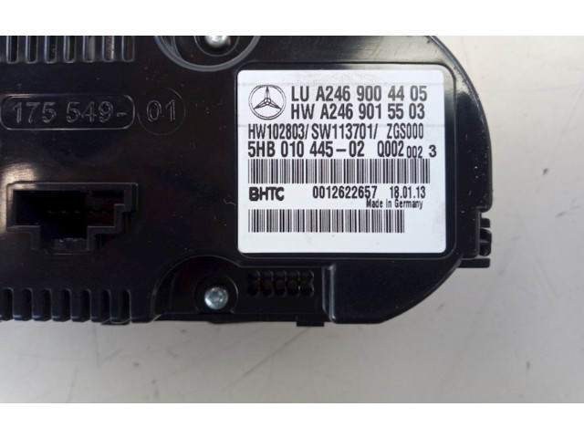 Блок управления климат-контролем Mercedes-Benz A W176