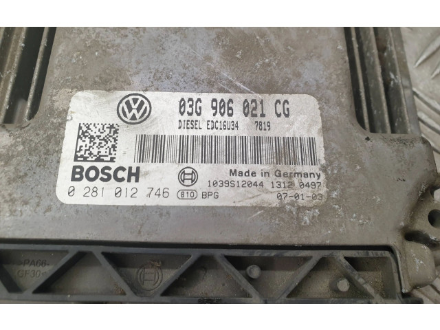 Řídící jednotka 03G906021CG Volkswagen Caddy 2006